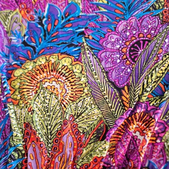 ABS by Allen Schwartz Size XS Swim Coverup Multicolor Pull Over Colorful - Picture 9 of 11